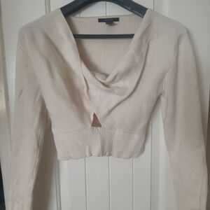 Cream Long Sleeve Top